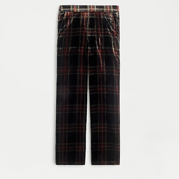 J.Crew Peyton Stewart Tartan Velvet Pant